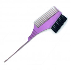 Фиолетовая двухсторонняя кисть 360 для окрашивания волос