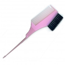 Светло-розовая двухсторонняя кисть 360 для окрашивания волос